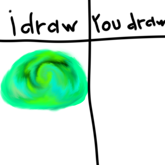 blab I draw you draw green