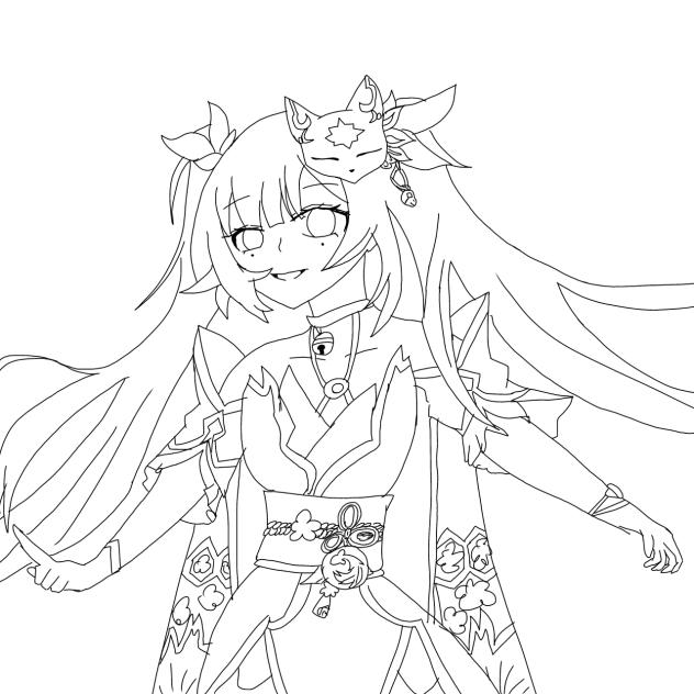 Sparkle lineart hsr