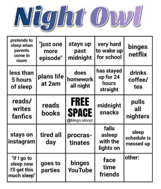 Night Owl Bingo - clean copy