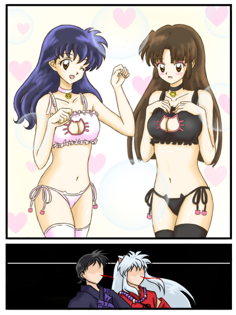 かごめ 珊瑚 猫ランジェリー Ibispaint