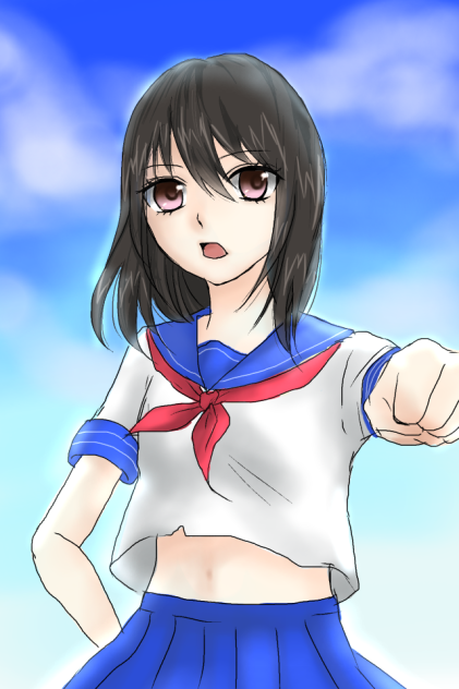 青空と少女
