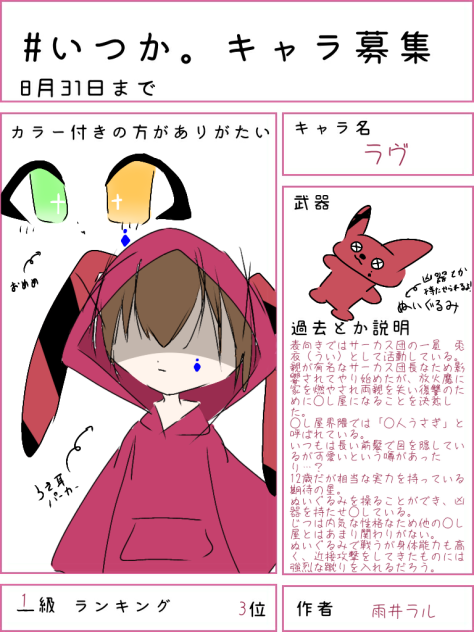 こういう子描いてみたかったんだよね～！