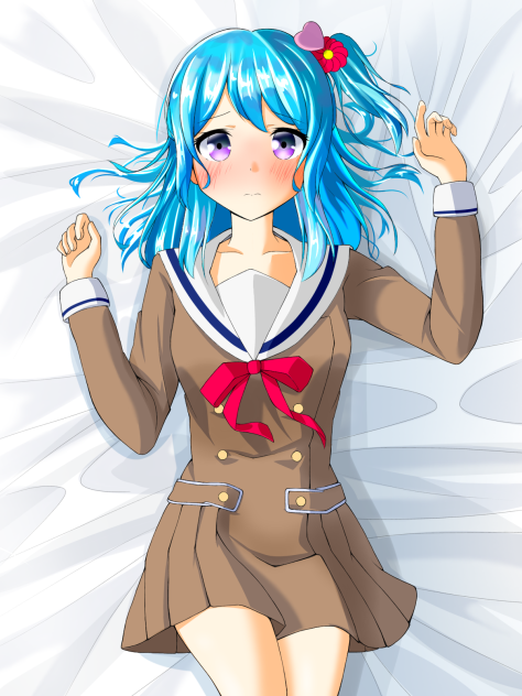 ベッドの上の花音ちゃん