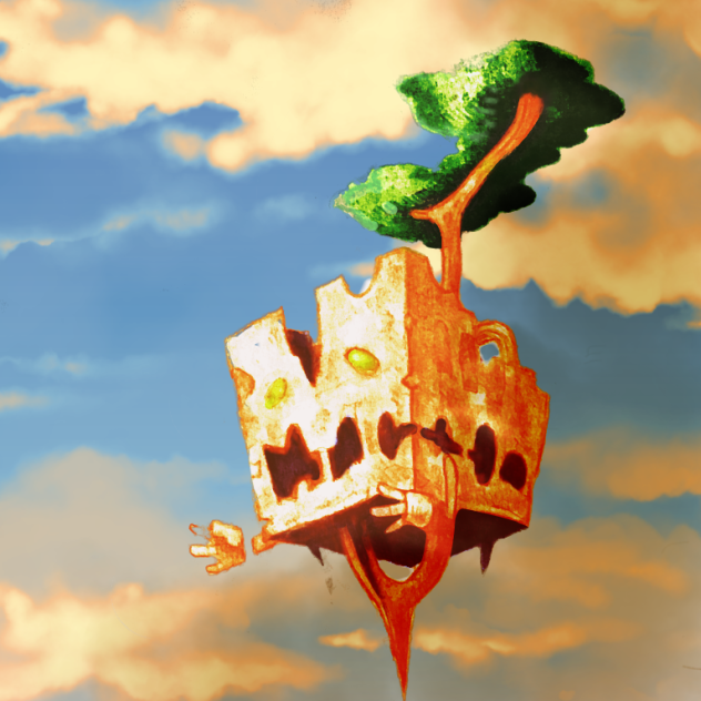 天空の城ナニカ色付き