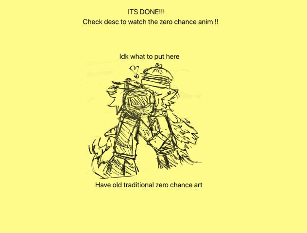 Zero chance animm