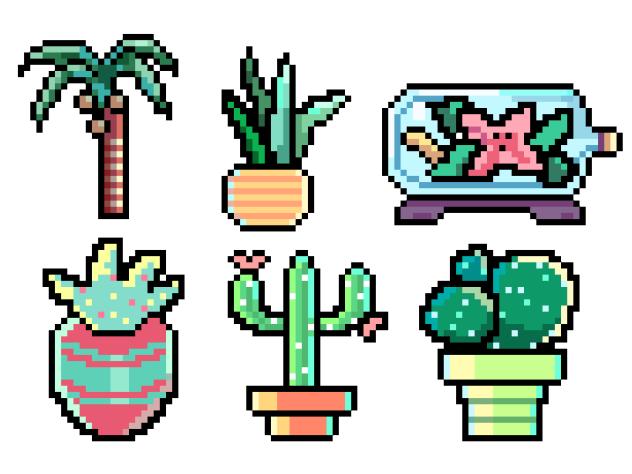 tropical plants sticker 1