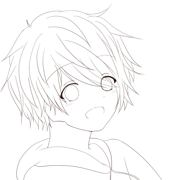 ショタ（線画）