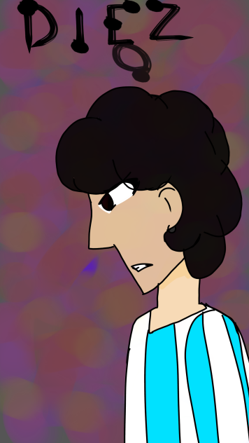 drawing Diego Maradona