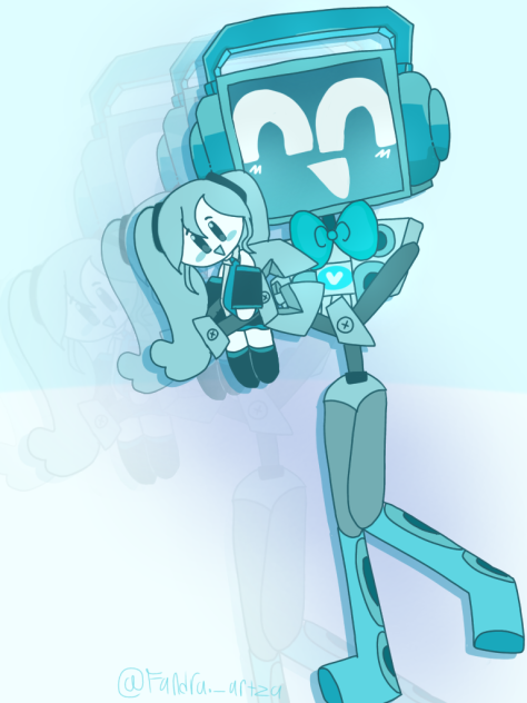 Fandroid & miku plushie 2023