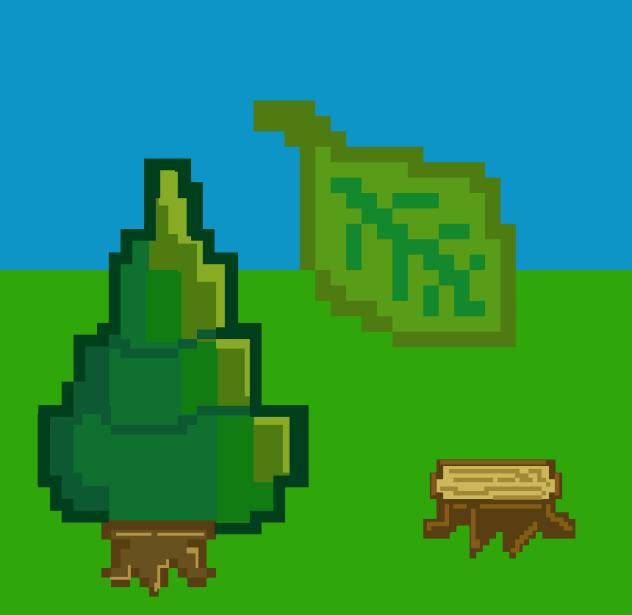 pixel art 🌲🍃
