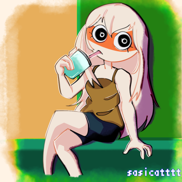Cold drink. hot day