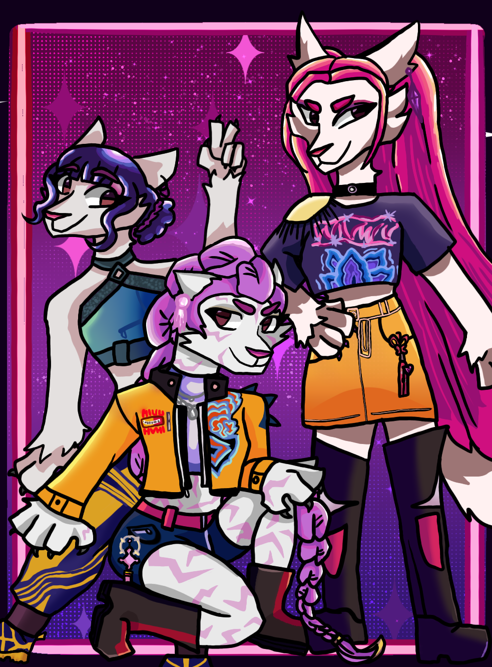 HUNTRIX foxes - ibisPaint