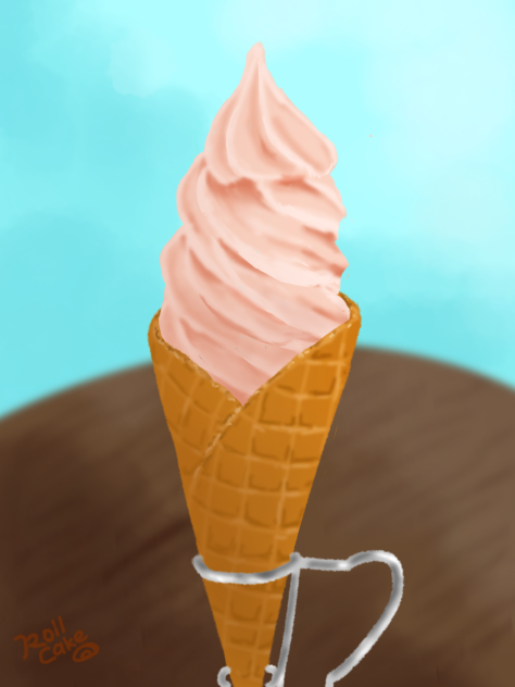 strawberry ice cream 🍓