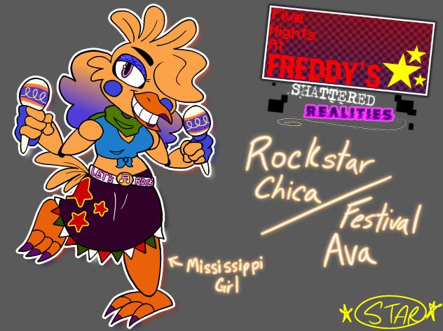 FNAF Shattered realities RockStar Chica