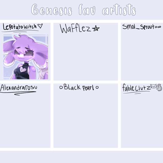 Genesis Hayashi’s fav artists collab