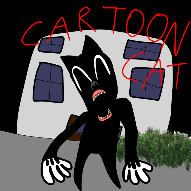 Mad Cartoon Cat