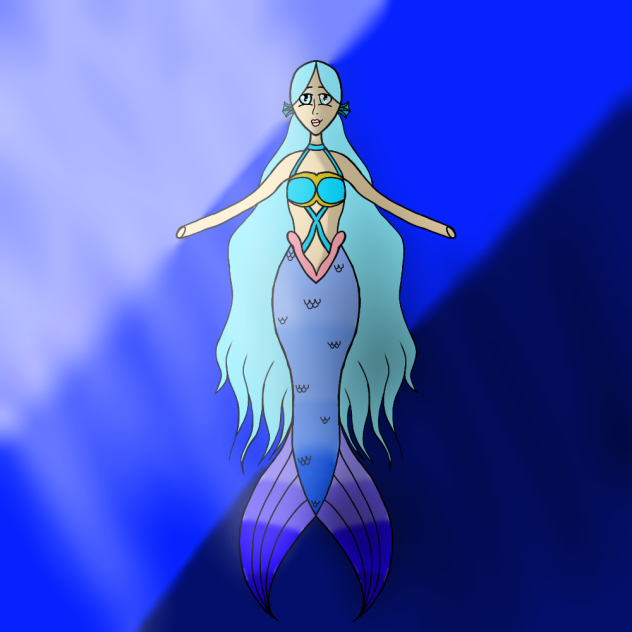 Azule Winter mermaid oc
