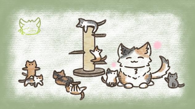 Mother and her kits
