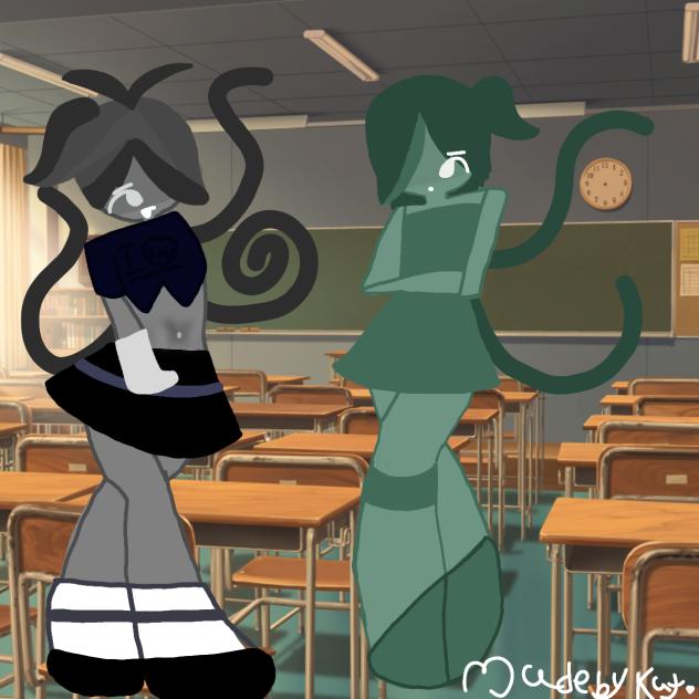 ~Made by Kat~ Grey and green but girls~ - ibisPaint