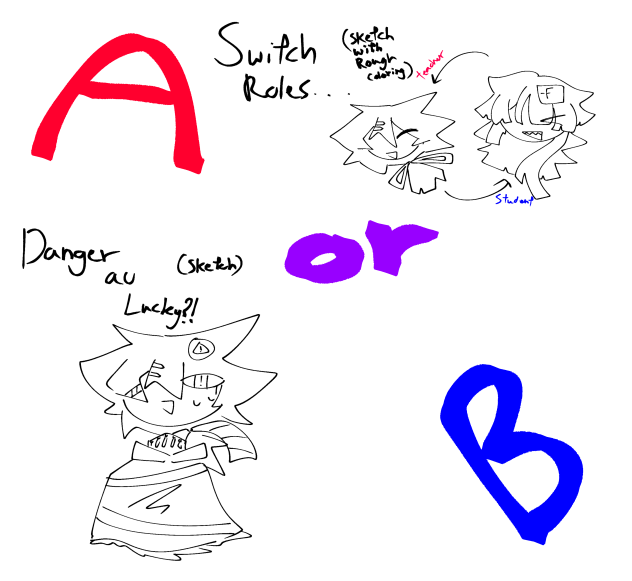 a or b