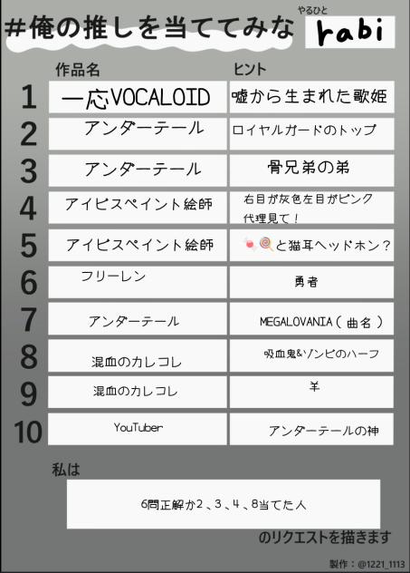 当ててみな！