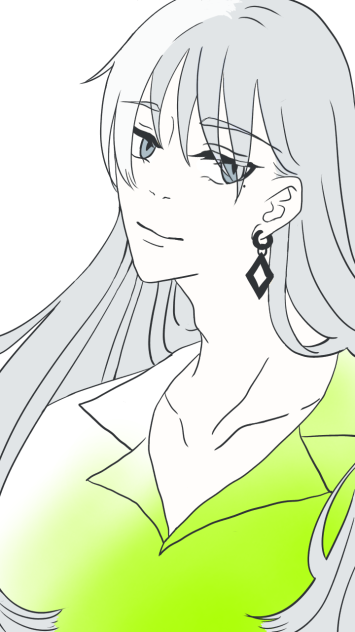 前髪の分け方が違った