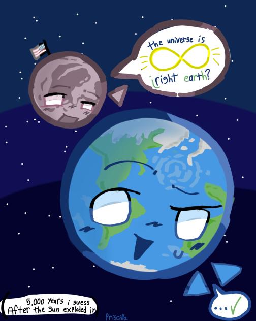 Earth and moon 🌙🌎