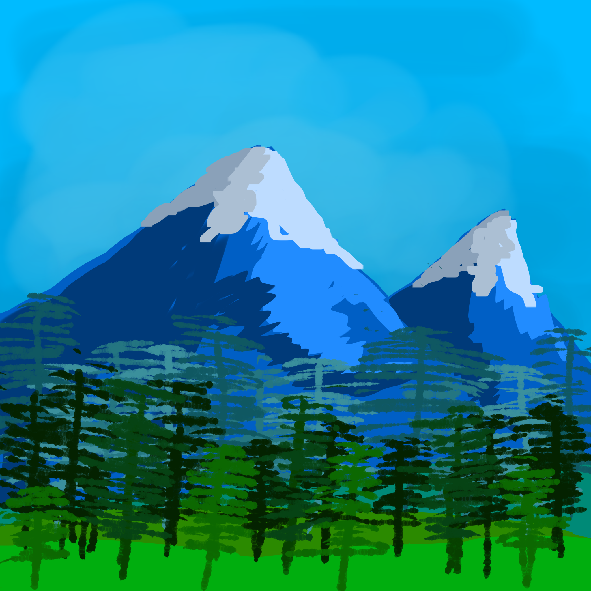 Mountains - ibisPaint