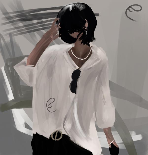 A HANDSOME MAN WHOSE NECK I LIKE. - ibisPaint