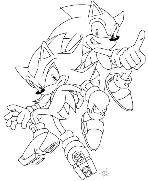 Shadow e Sonic - ibisPaint