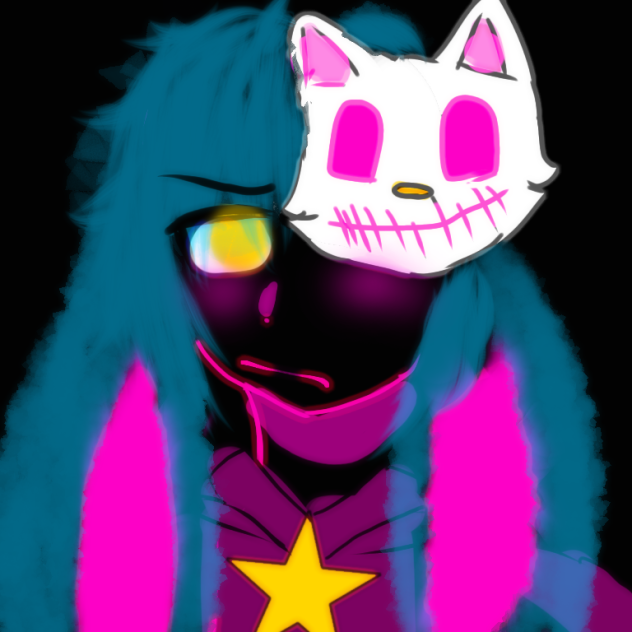 Cartoon network style 💖💛💙🖤◻️
