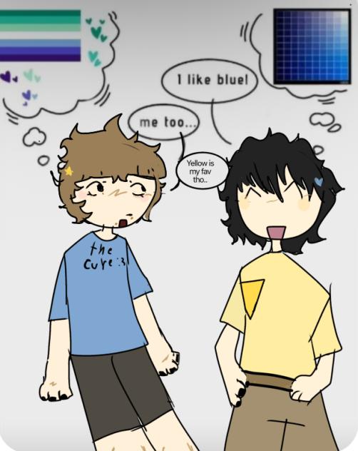 Blue normal vs blue gay