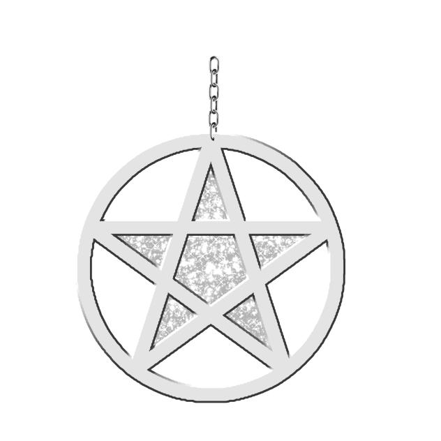 Y2K Accessory Star Glitter 02 Silver