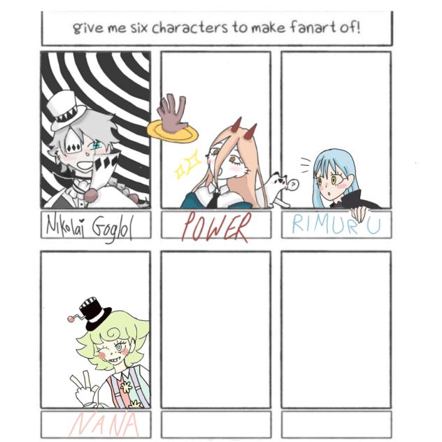 Six character fanart updated 🏳️‍🌈 🛸 - ibisPaint
