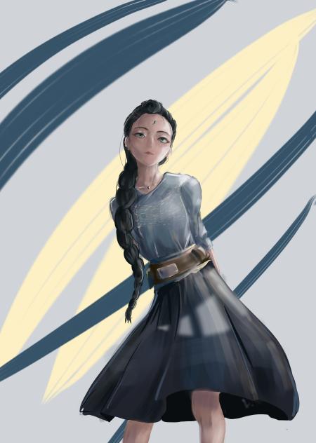 I cannot draw clothes - practice