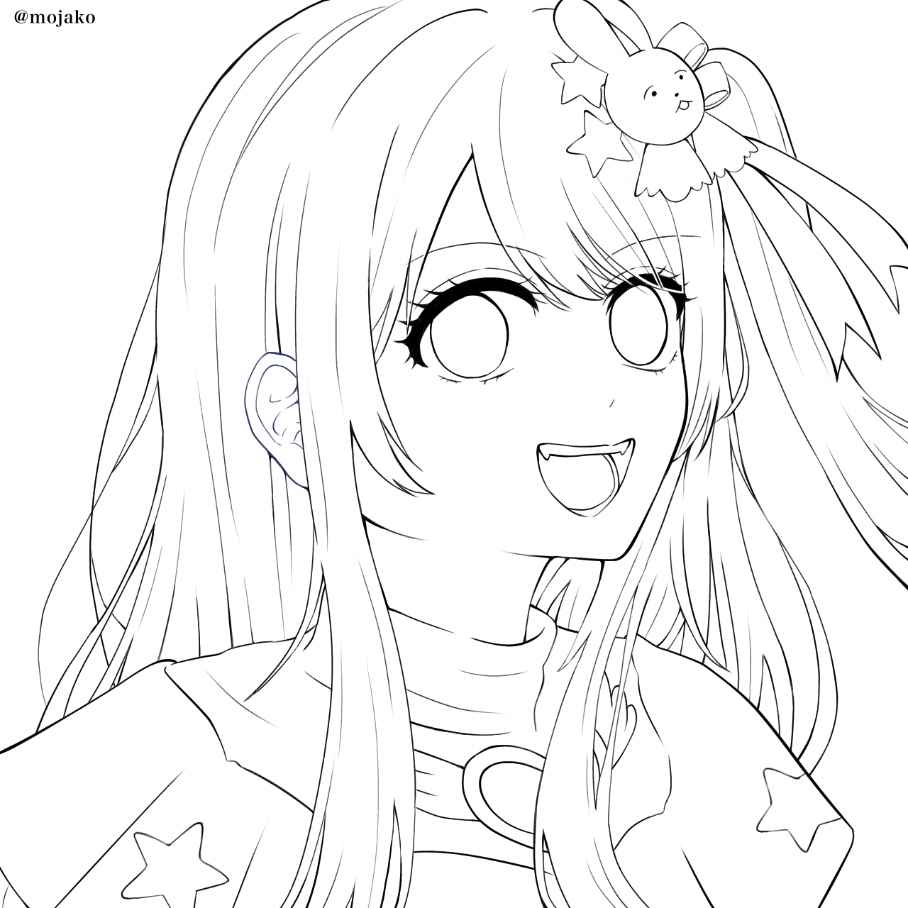 星野アイ 線画 - ibisPaint