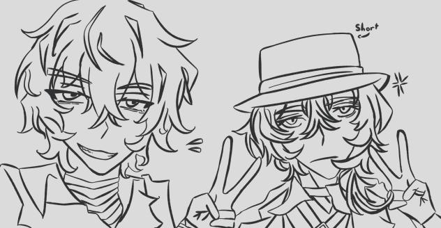 DAZAI & CHUUYAA COLOR THING