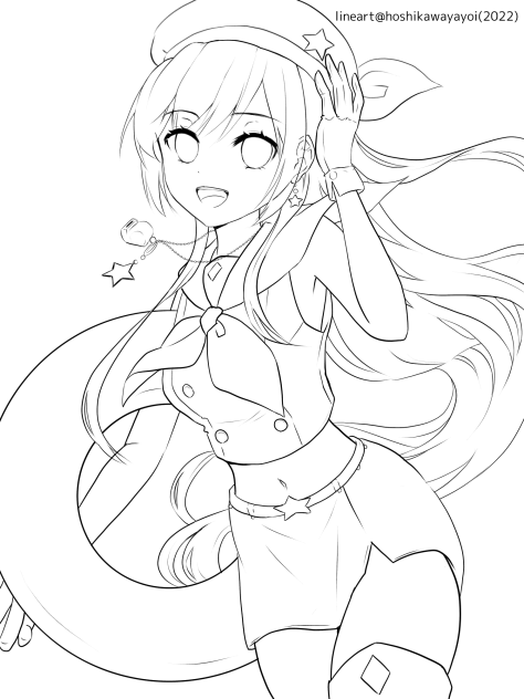 星海士(ぬりえ)