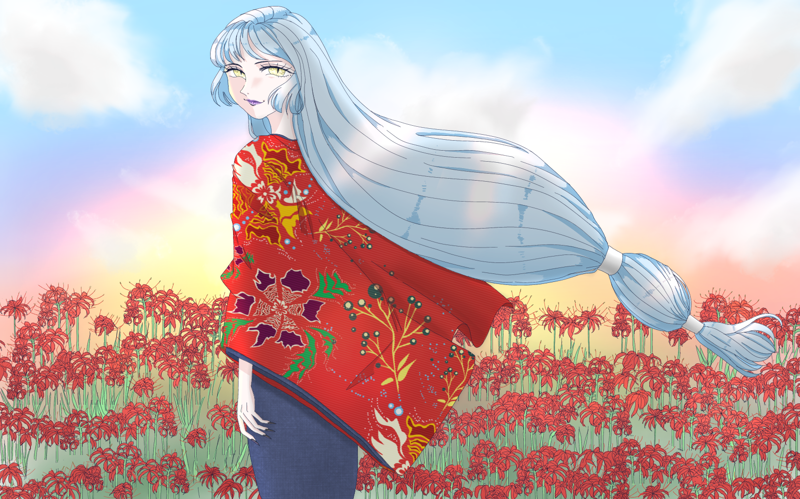 彼岸花畑 - ibisPaint