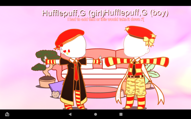 hufflepuff,gryffindor fits