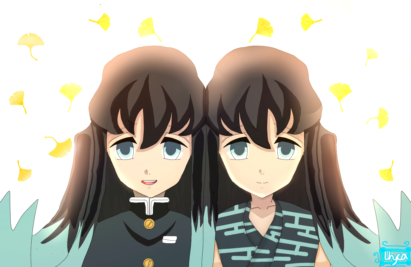 muichiro tokito and yuichiro tokito - ibisPaint