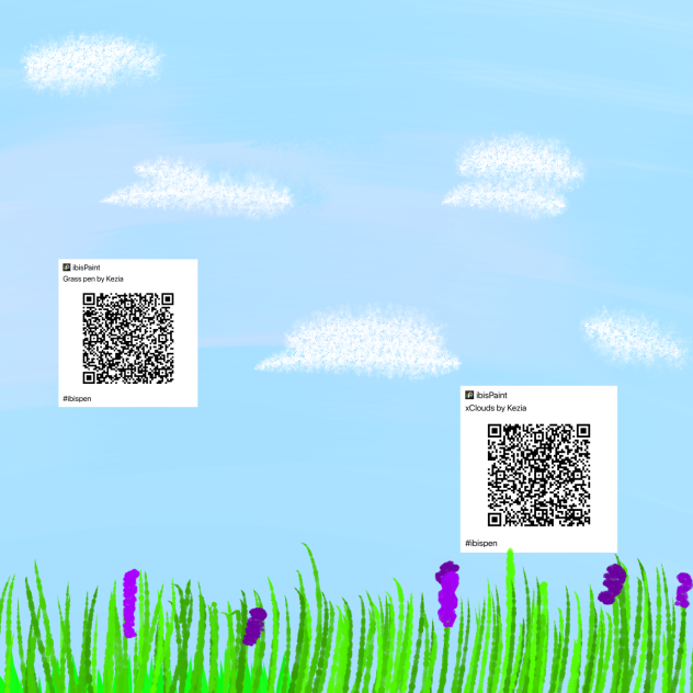 Grass and cloud pen!!
