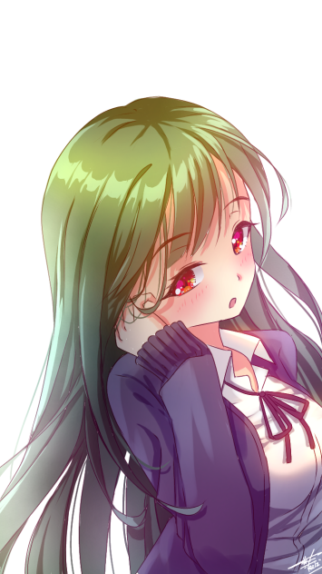 green hair