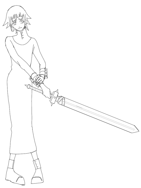 クロナ　線画