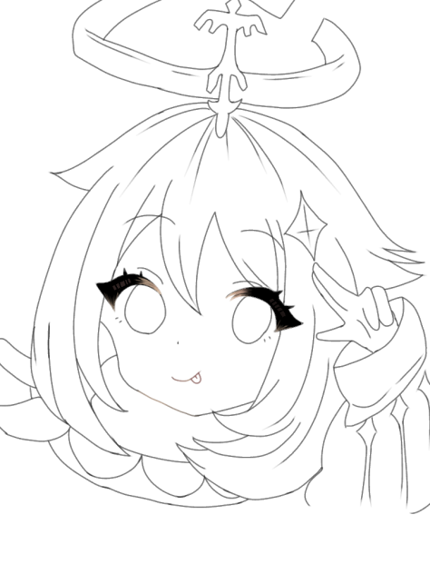 パイモン線画