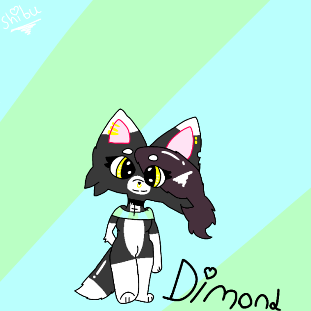 Meet Dimond the genius wolf - ibisPaint