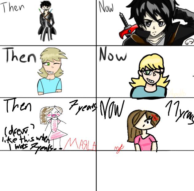 then vs now with @M F - ibisPaint