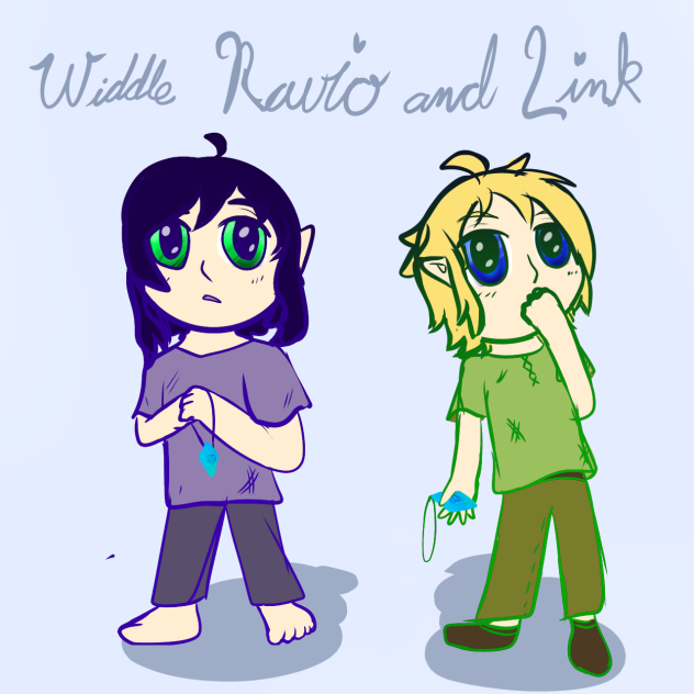 Widdle Ravio and Link!