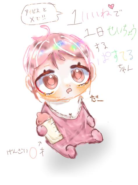 xとアイビスにて1いいねで1日成長するよ！
