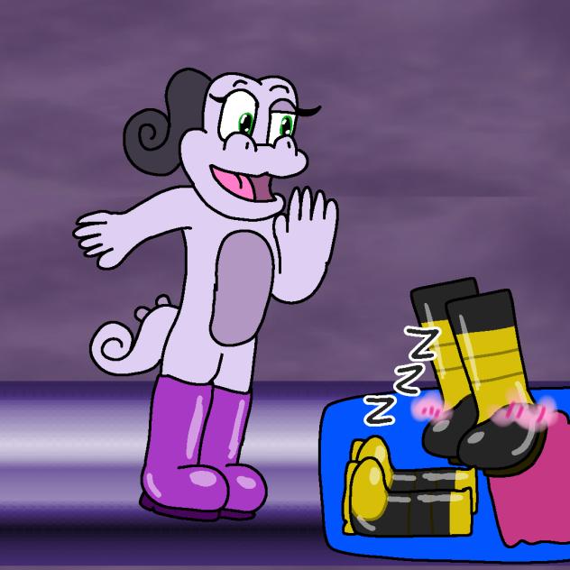 Placida meeting the sentient Boots